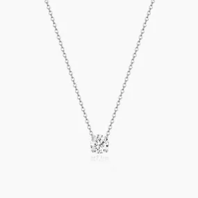 0.5CT Cubic Zirconia Solitaire Necklace Forever Item Street Style