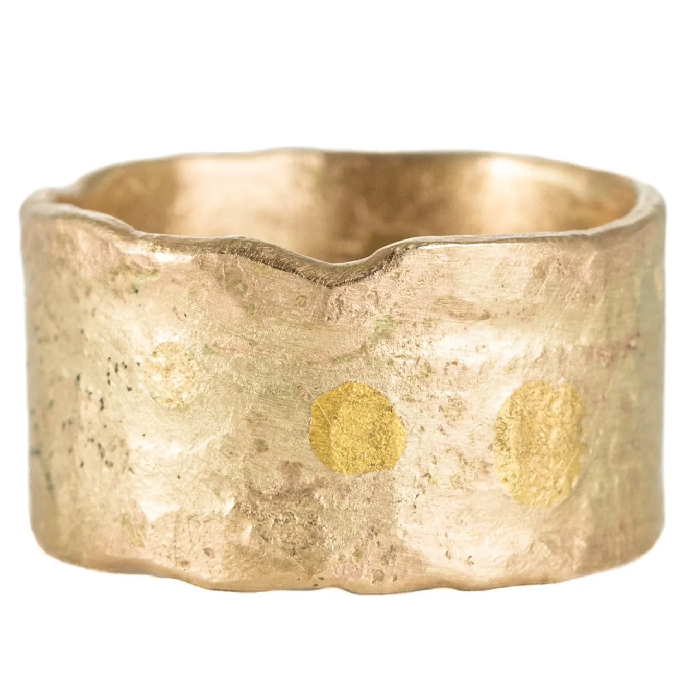 Romantic Accessory 10mm Cigar Band - 14k -24k Gold Mix