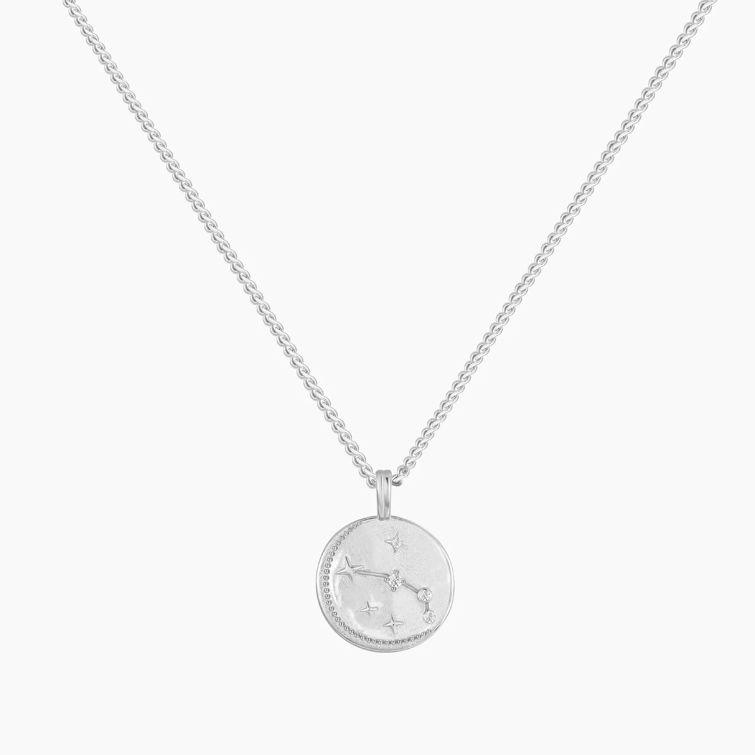14K Gold Plated Aries Zodiac Personalized Pendant Necklace Classic Accent