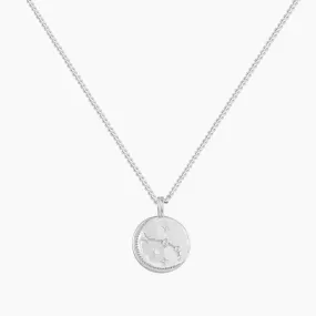 14K Gold Plated Aries Zodiac Personalized Pendant Necklace Classic Accent