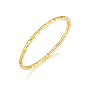 14K Gold Plated Stackable Thumb Ring Infinite Style