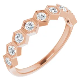 Urban Chic 14K Rose 1/3 CTW Diamond Stackable Ring
