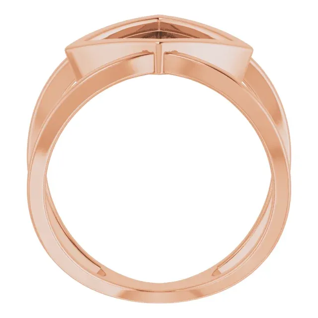 14K Rose Freeform Ring Revolutionary Idea