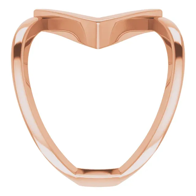 Contemporary Geometry Seasonal Favorite 14K Rose Freeform Ring