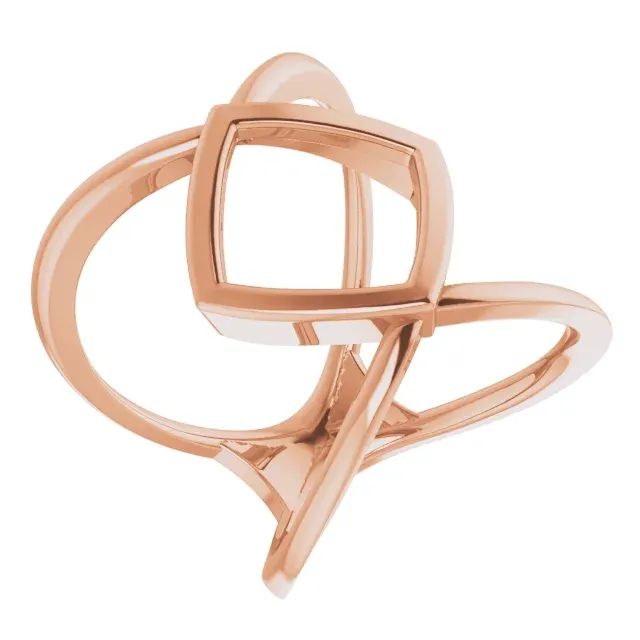 14K Rose Freeform Ring Evening Style Family Celebration