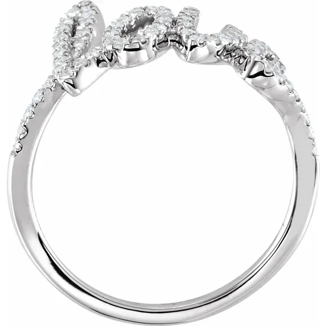 Wonderful Expression 14K White 1/4 CTW Diamond Love Ring