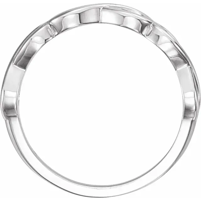 Gift Guide 14K White Stackable Infinity-Inspired Ring