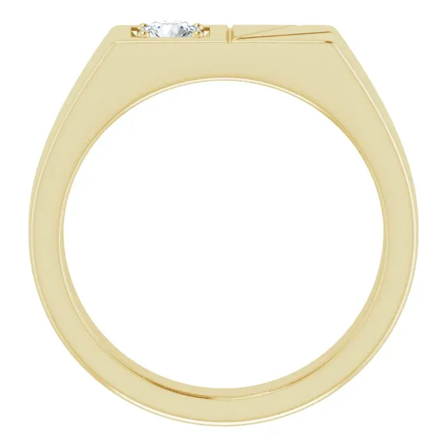 14K Yellow 1/3 CT Diamond Men's Ring Tangible Goods