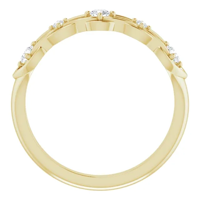 Casual Favorite 14K Yellow 1/5 CTW Diamond Stackable Ring