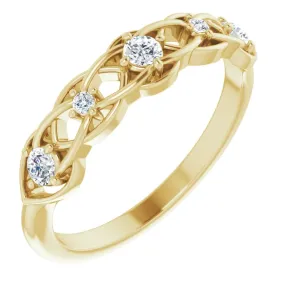 Everyday Vibe 14K Yellow 1/5 CTW Diamond Stackable Ring