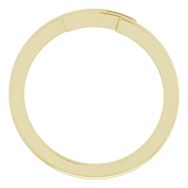 14K Yellow Geometric Ring Meaningful Look Commemorative Gift