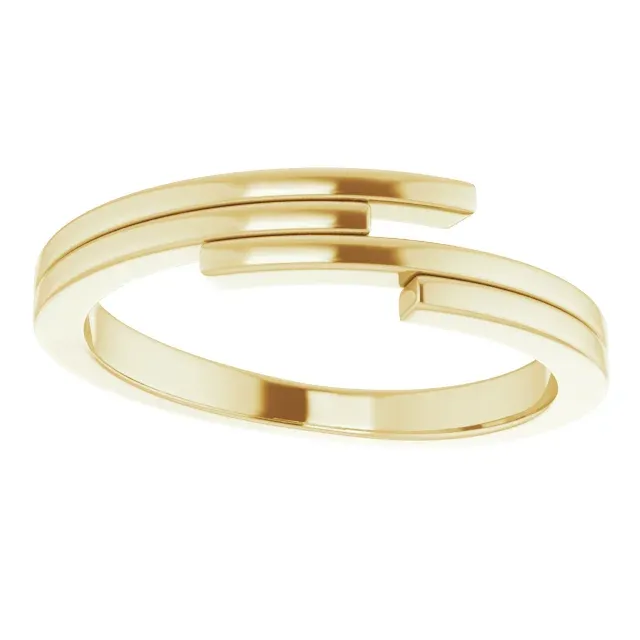 For Everyone High-End Statement 14K Yellow Geometric Ring