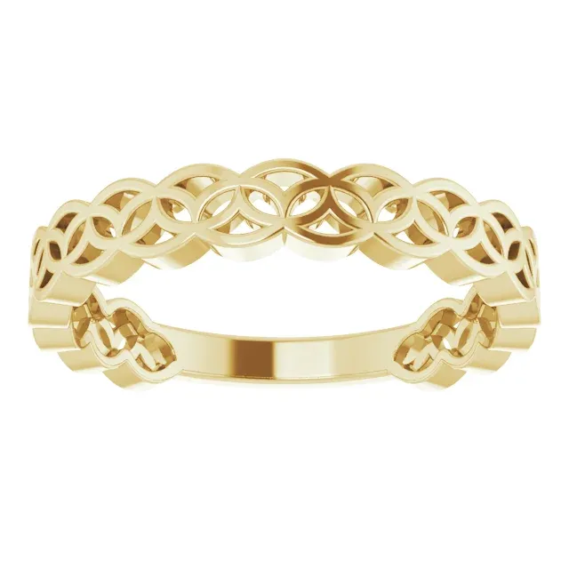 Urban Mood 14K Yellow Geometric Stackable Ring