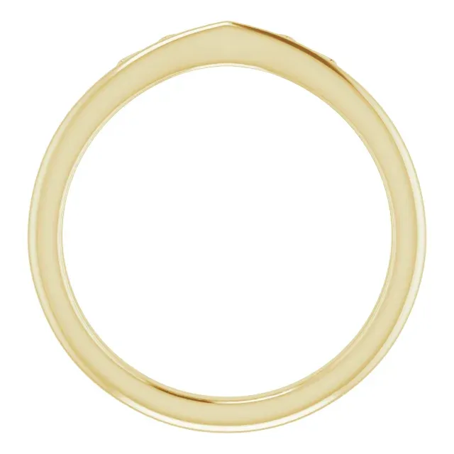 14K Yellow Marquise-Shaped Crown Ring HighEnd Item Non Stretch