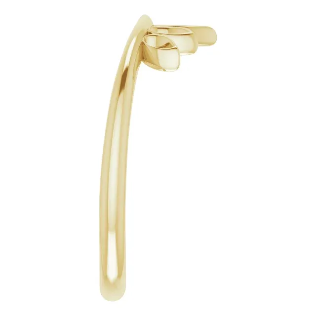 14K Yellow Marquise-Shaped Crown Ring Affordable Symbol