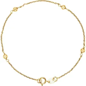 14K Yellow Youth Station 6" Bracelet Sunny Disposition