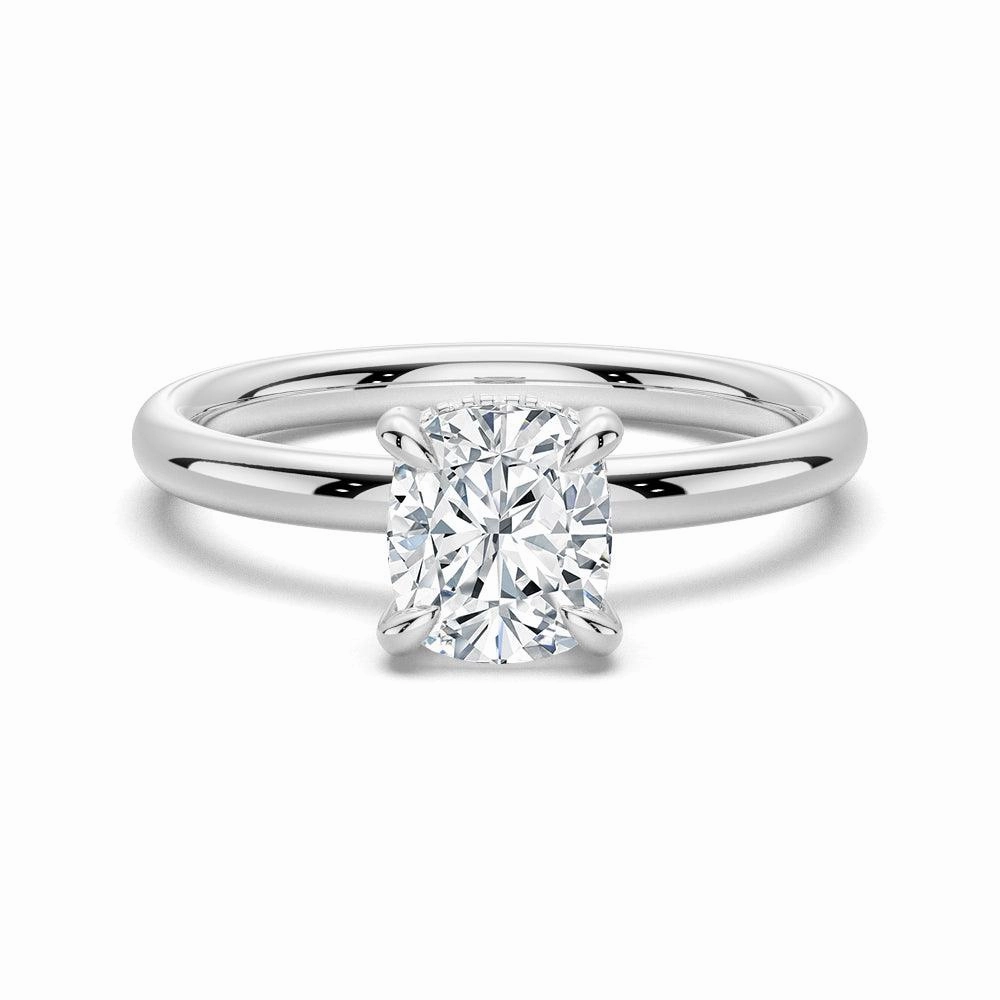 Radiant Detail Elegant accessories 1.5 CT. Elegant Cushion Cut Solitaire Engagement Ring