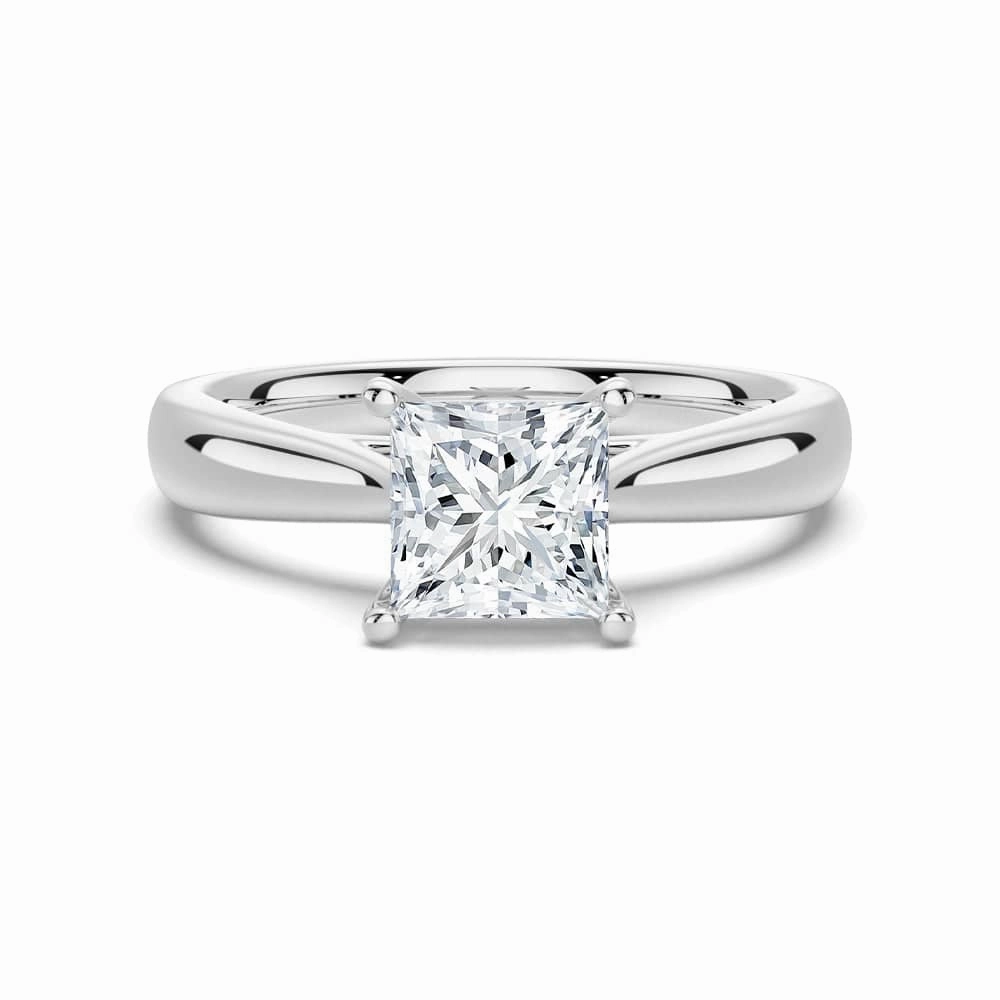 Travel Mood 1.5 CT. Princess Cut Solitaire Engagement Ring
