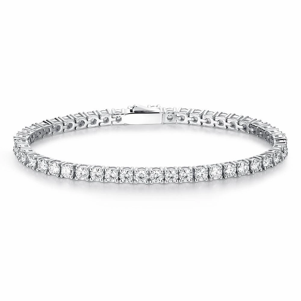 Glow Vibe Timeless Duo 3.5 CT. Classic Round Shaped Moissanite Tennis Bracelet