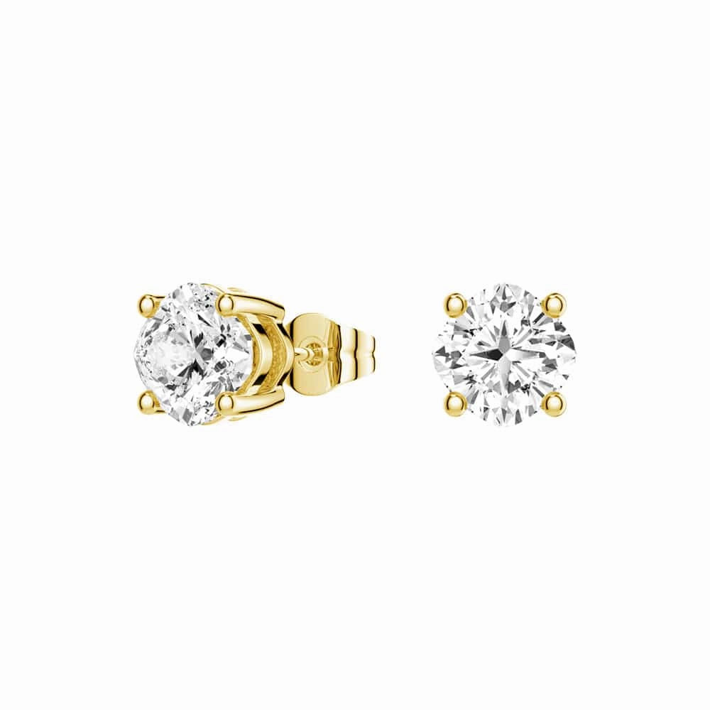 4 ctw Cushion Cut Moissanite 4 Prong Solitaire Stud Earrings Evening Accessory Classic Shape