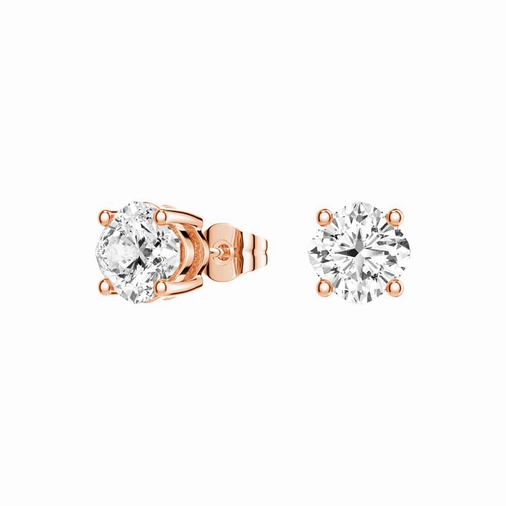 Simple Layer Stylish Craft 4 ctw Cushion Cut Moissanite 4 Prong Solitaire Stud Earrings