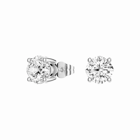 4 ctw Cushion Cut Moissanite 4 Prong Solitaire Stud Earrings Fashion Edit Vibrant Design