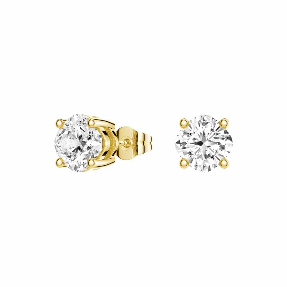 4 ctw Cushion Cut Moissanite 4 Prong Solitaire Stud Earrings Classic Appeal