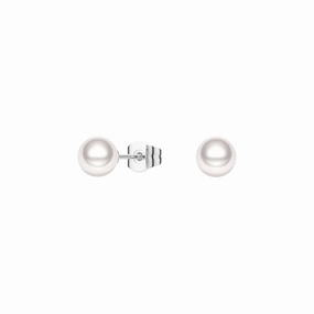 Beach Vibes 6mm Solitaire Freshwater Cultured Pearl Stud Earrings