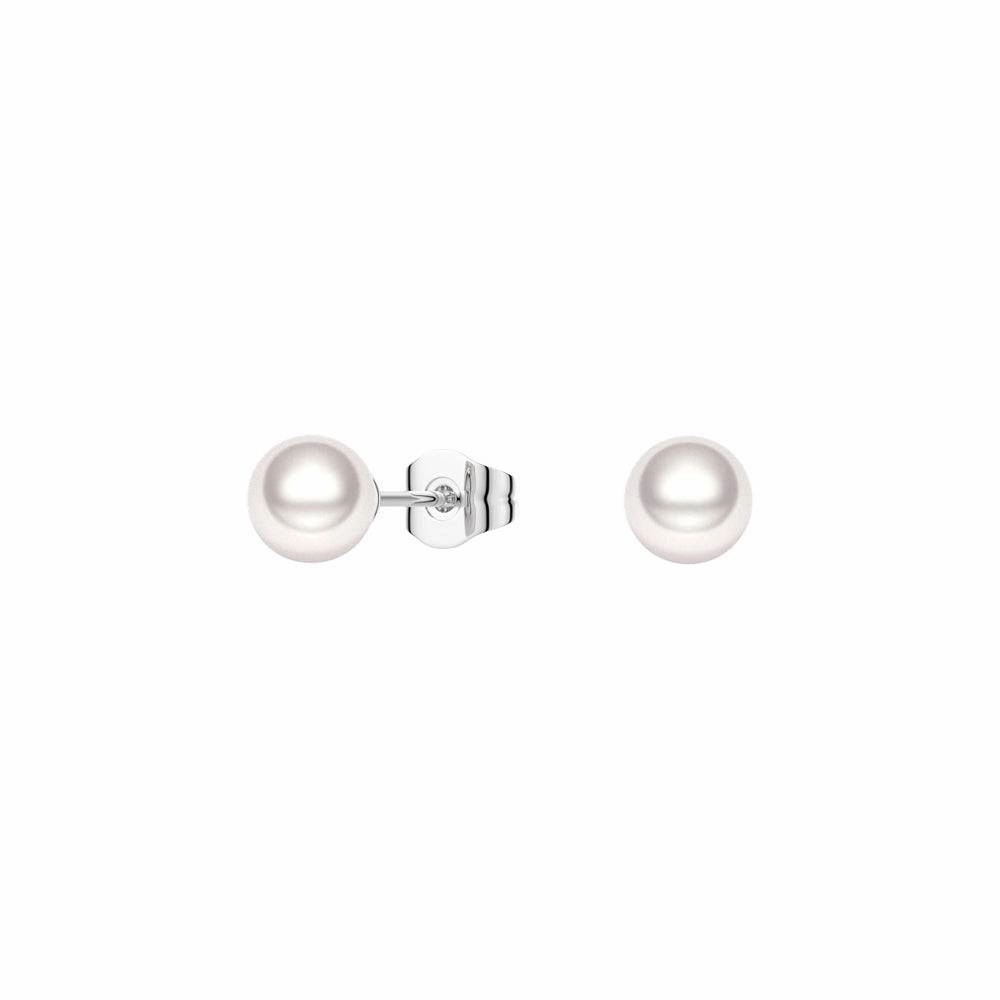 Beach Vibes 6mm Solitaire Freshwater Cultured Pearl Stud Earrings