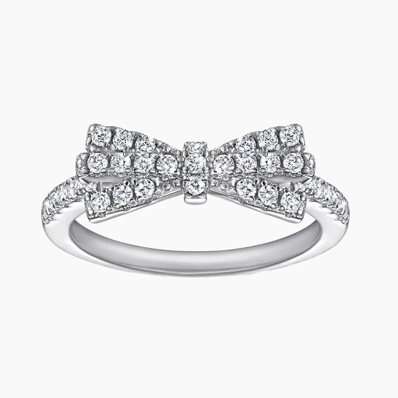 Elite Detail Fashion Statements 925 Sterling Silver Bow Ring