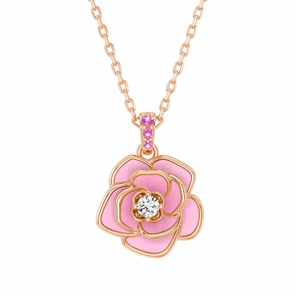 ??Blossom of Compassion?? Breast Cancer Awareness Pendant Necklace Signature Style