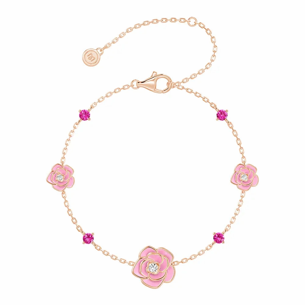 Fashionable Style Classic Mood "Blossom of Compassion" Breast Cancer Awareness Bracelet