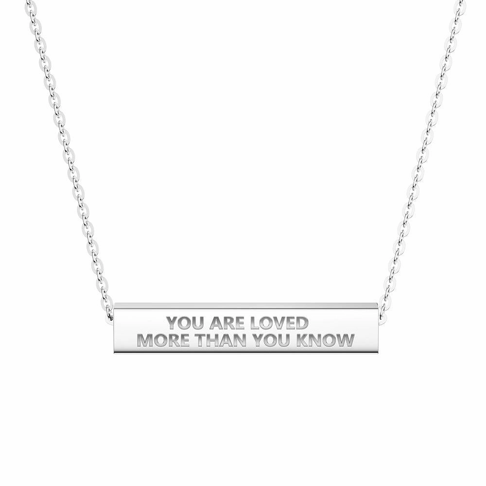 Everyday Finish Handmade Craft "You Are Stronger Than You Think" Minimalist Necklace
