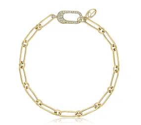 A. JAFFE Paperclip Diamond Bracelet in 14K Yellow Gold (.19ctw) Perpetual Progress