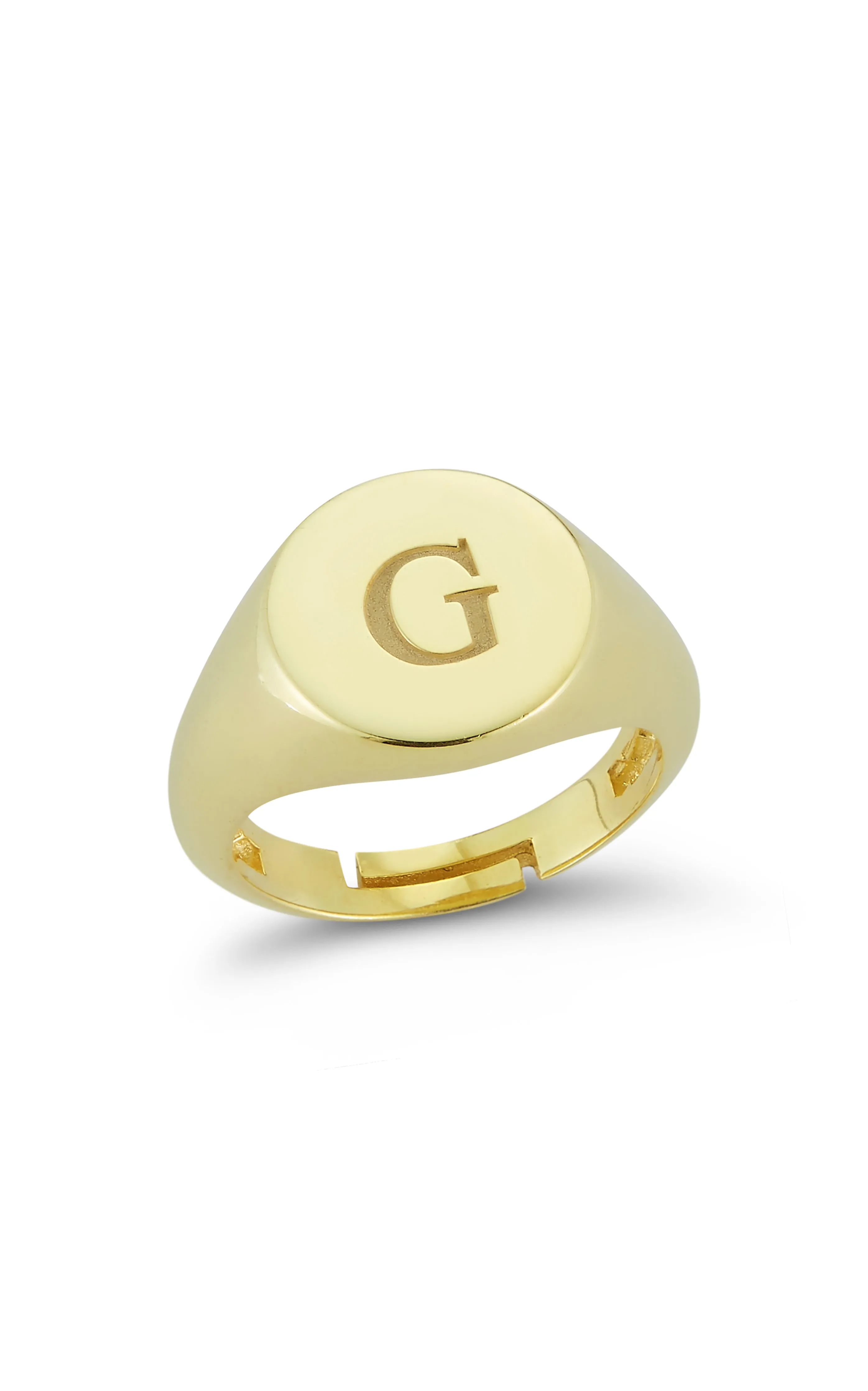 Elegant Jewelry Stylish piece Adjustable Initial Signet Ring