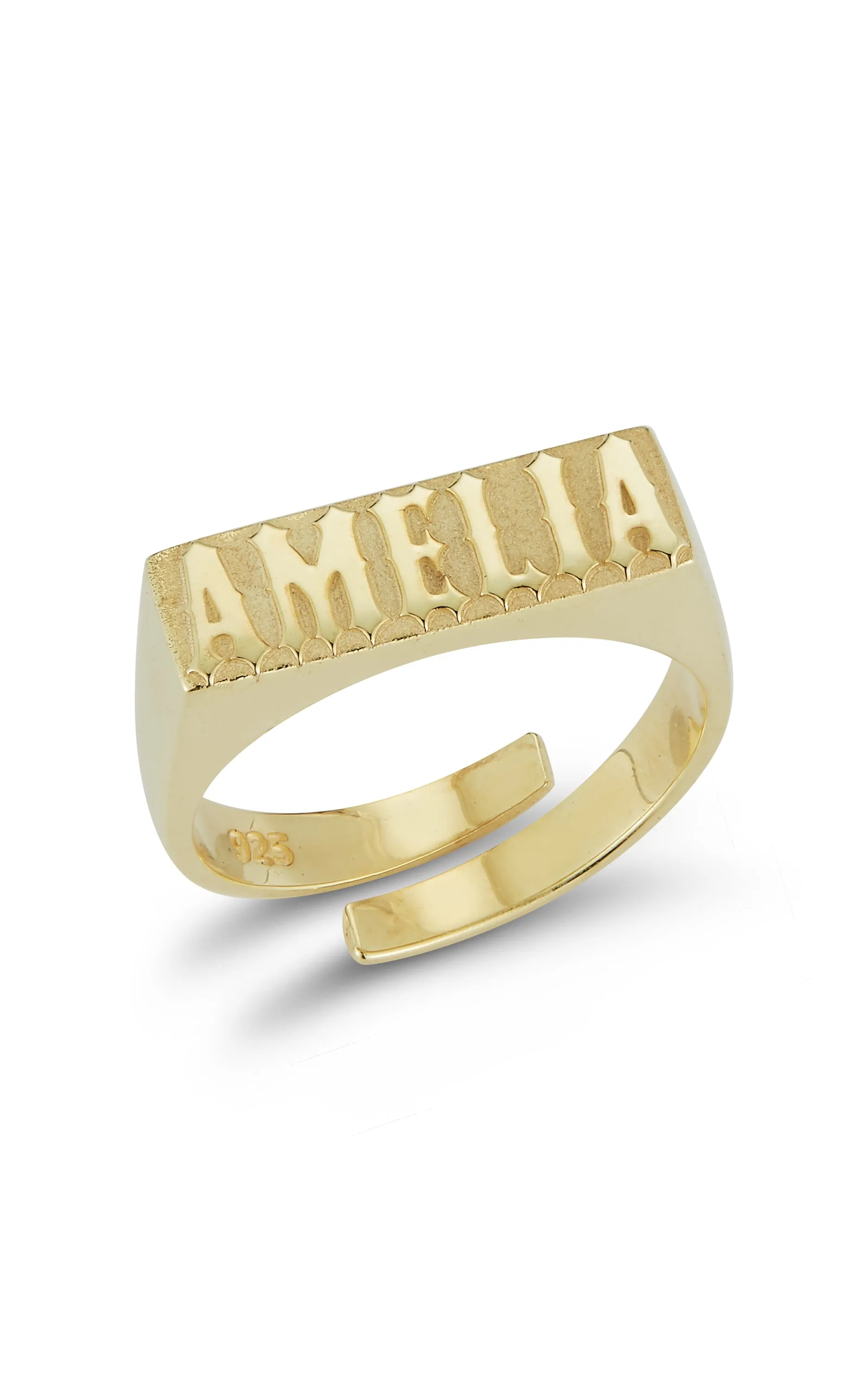 Adjustable Name Ring Delicate Style Glam Vibe