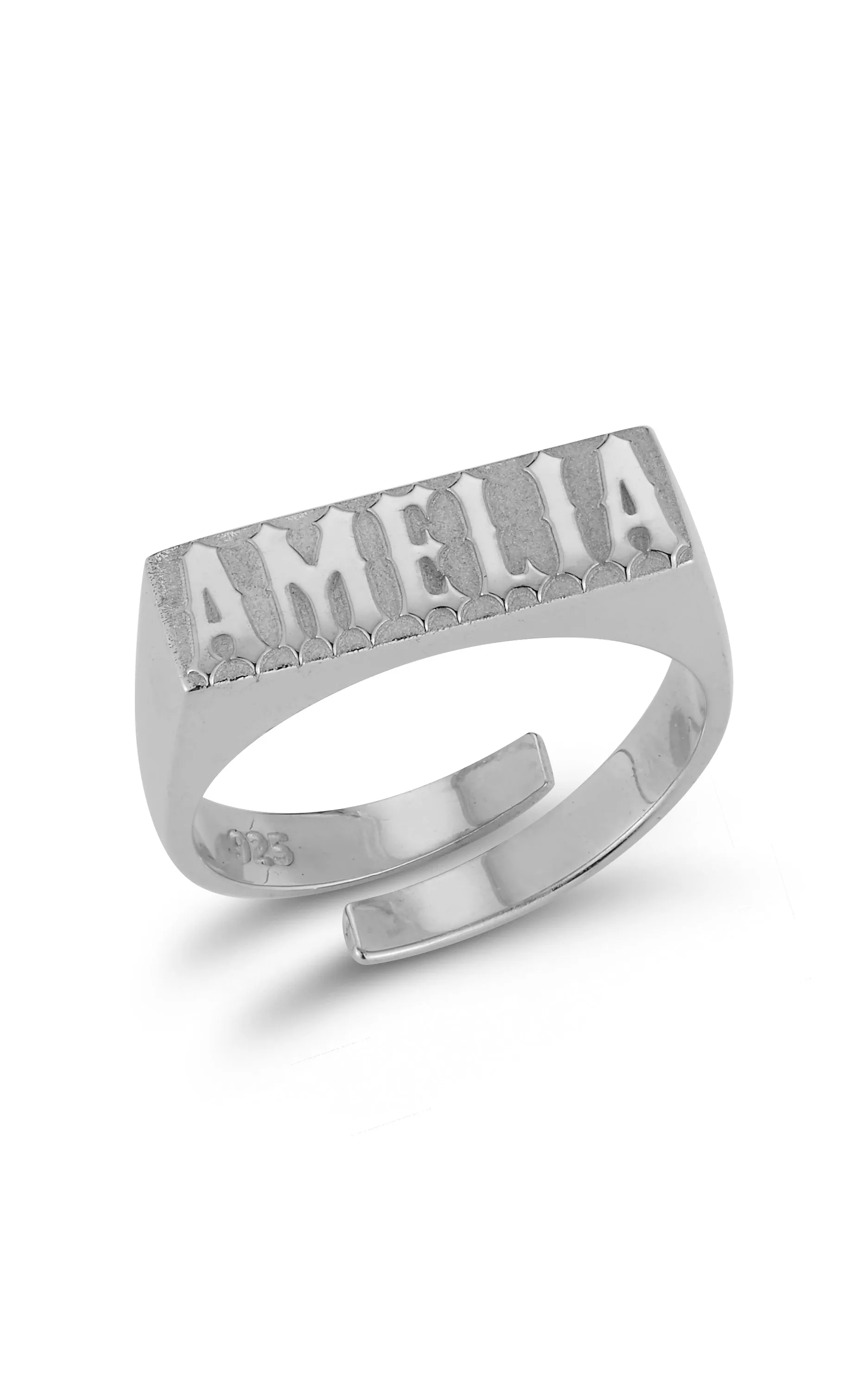Adjustable Name Ring Delicate Trinket