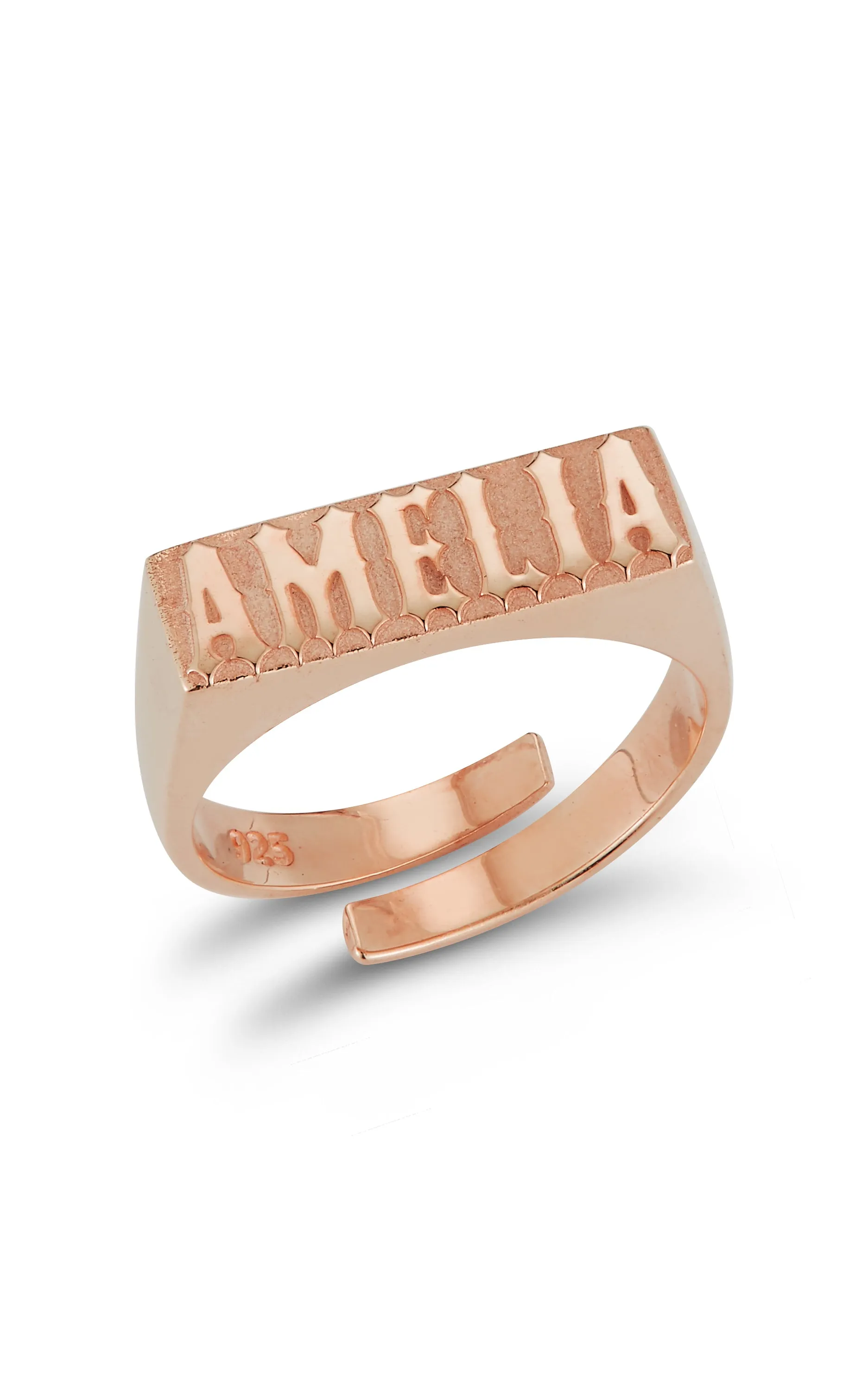 Adjustable Name Ring Polished Look Cost effective