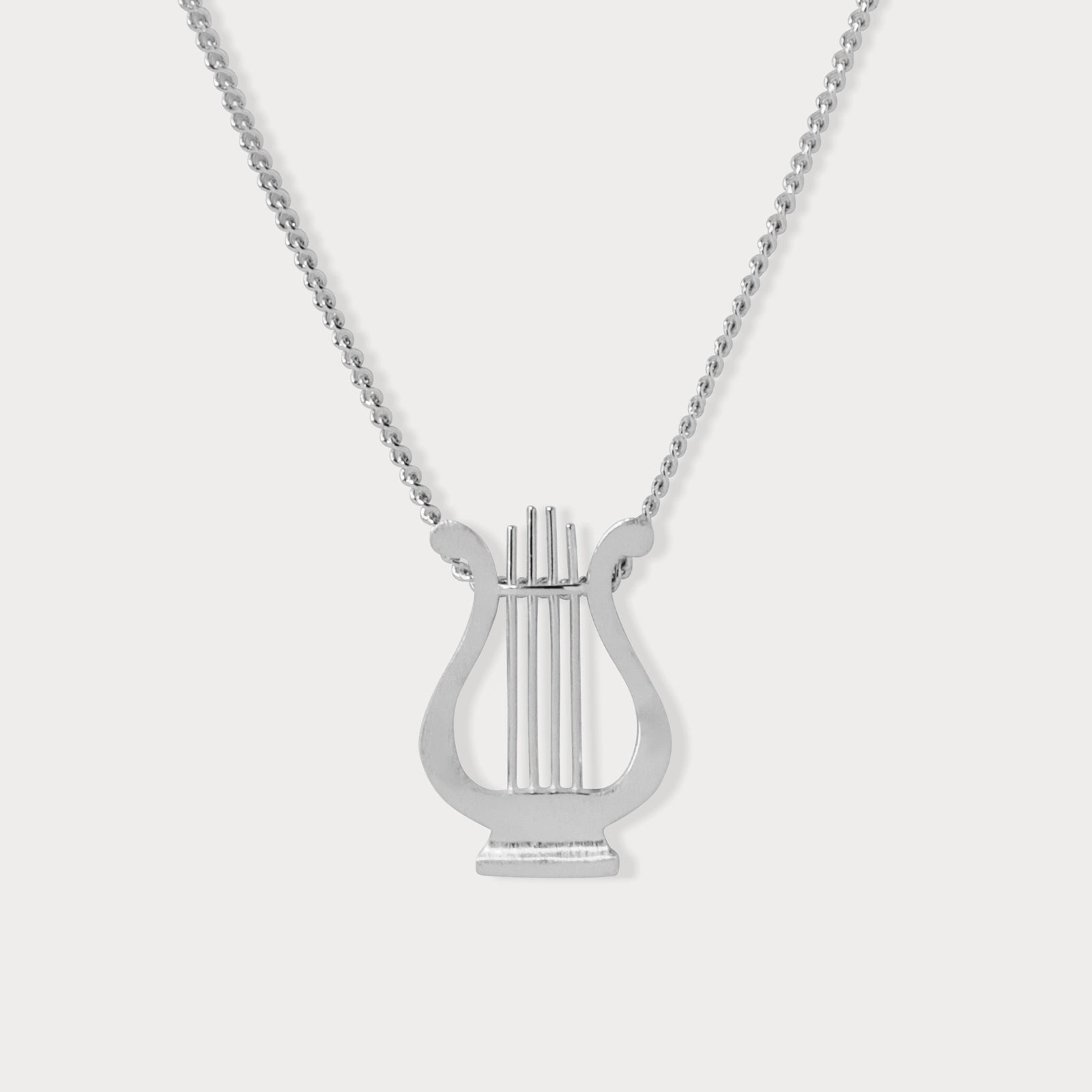 Aegean Lyre Necklace Smooth Detail
