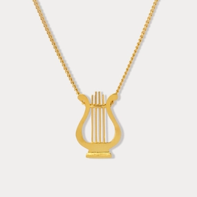 Personal Shine Aegean Lyre Necklace