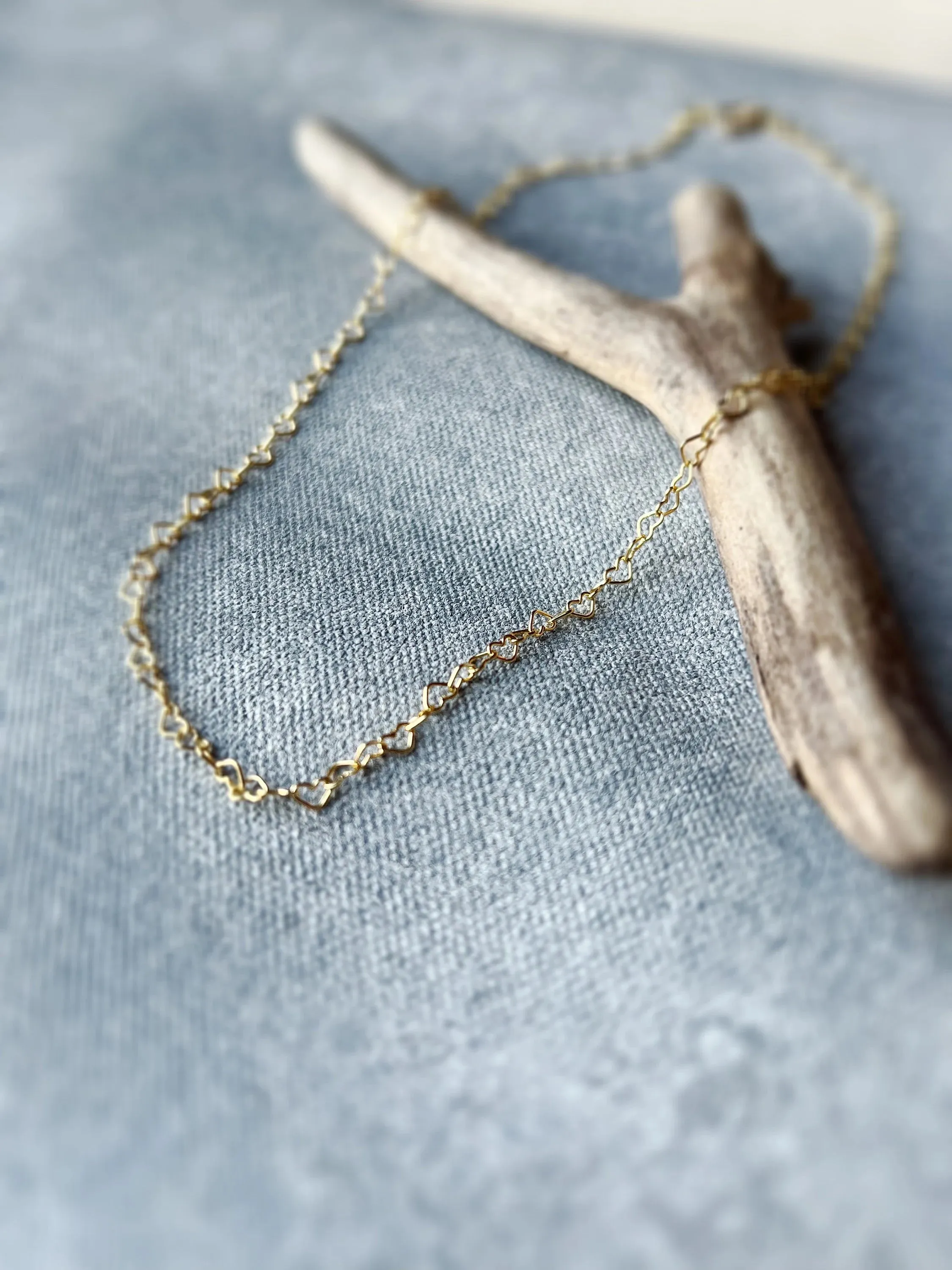 Linked Chain Item Lively Look Aly Everyday Heart Necklace