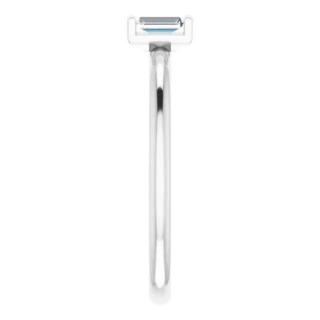 Flirty Accent Groom Accessory 14K White 1/4 CTW Diamond Two-Stone Ring