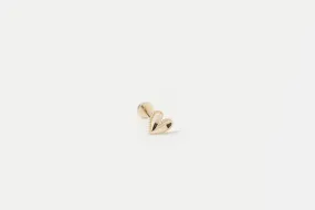 Amour flat back stud. Natural Details Sleek Glow