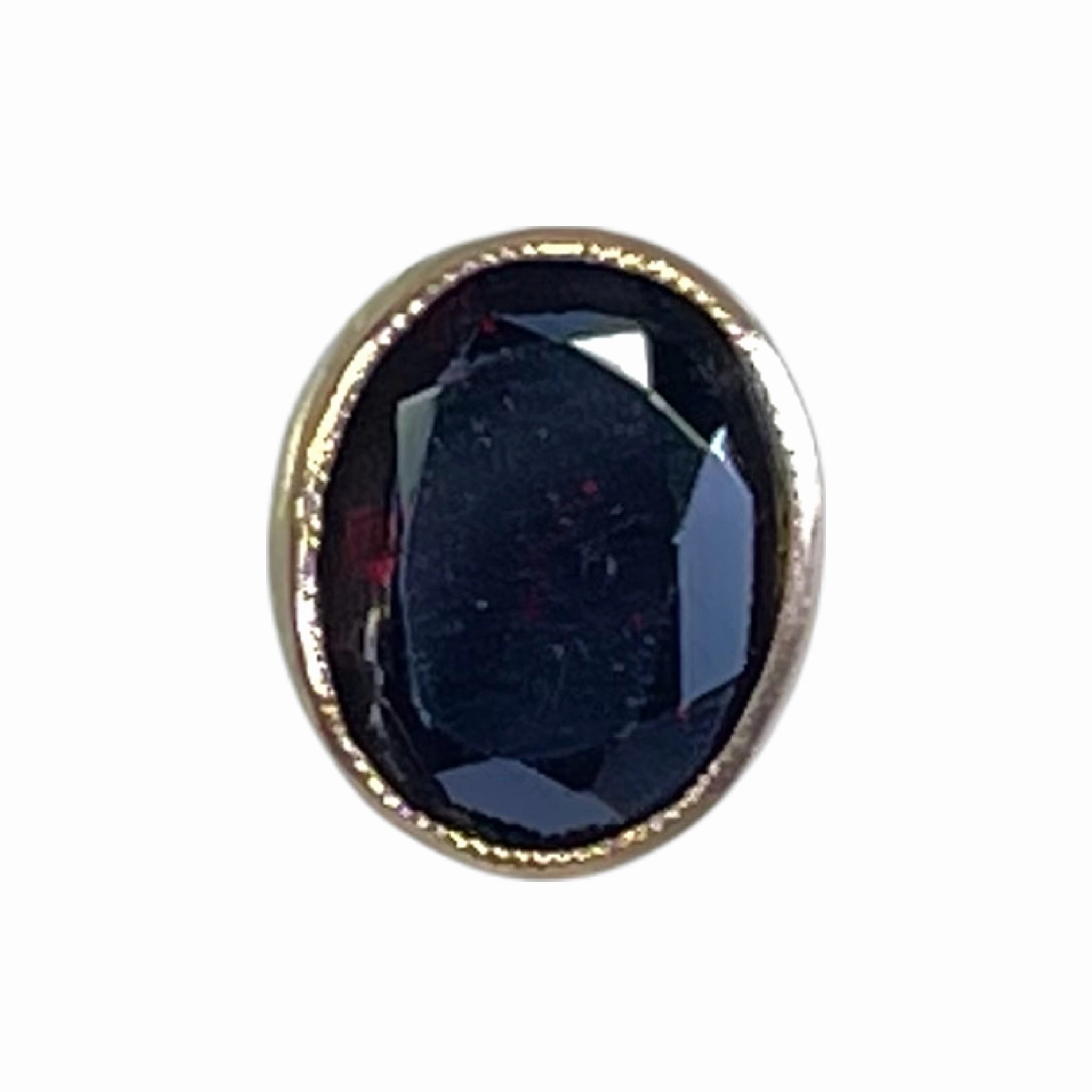 Tasteful Accent Antique Garnet and Diamond Pendant in 14K Rose Gold. Upcycled Repurposed Hatpin.