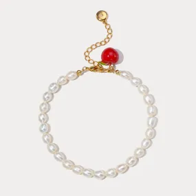 Shiny Jewelry Design Apple Pearl Bracelet