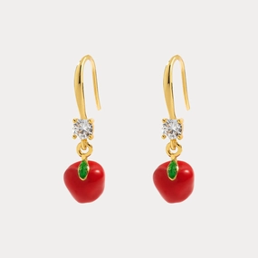 Apple Earrings Classic Aesthetic