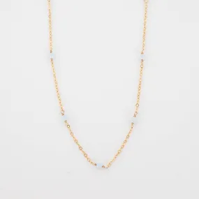 Aquamarine Classic Necklace Holiday Outfit