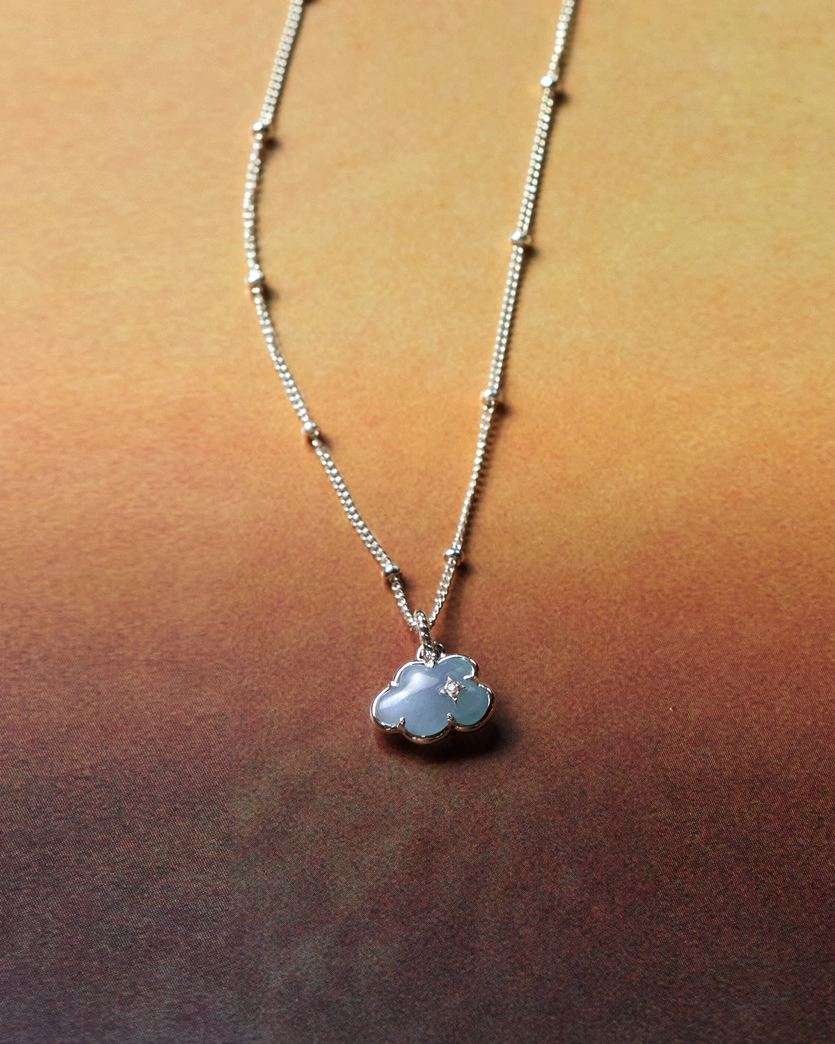 Cozy Glam Aquamarine Cloud Charm