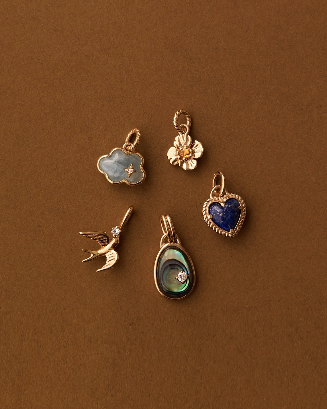 Refined Taste Creative Design Aquamarine Cloud Charm