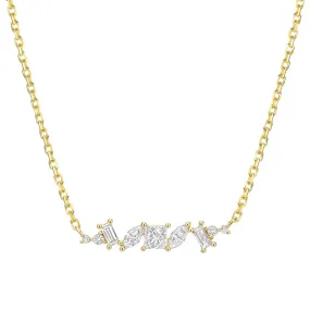 Chaos Necklace - 18k Gold   Diamonds Bold Feature Seasonal accessory